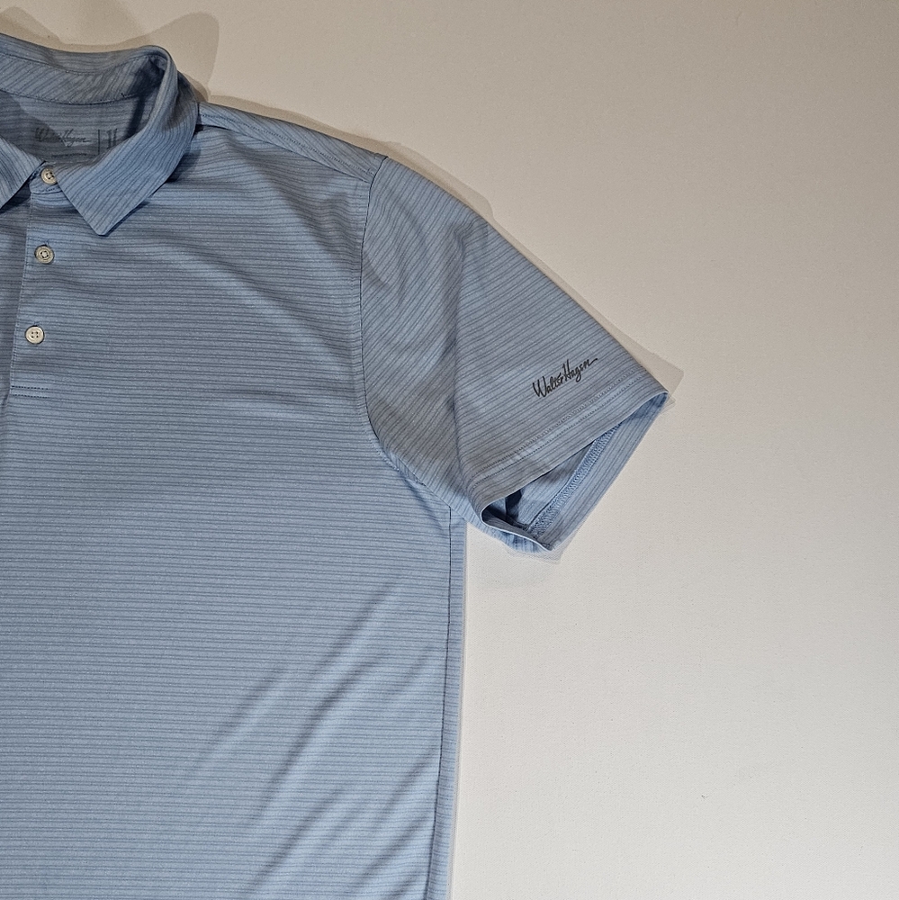 Walter Hagen Mens Golf Polo Size Large Blue Lightweight Outdoors Preppy Athletic - Picture 6 of 7